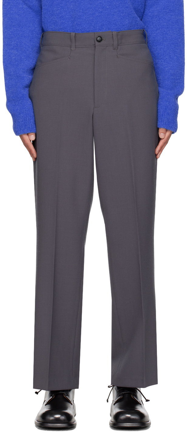 Rohe Gray Cropped Trousers In 124 Steel