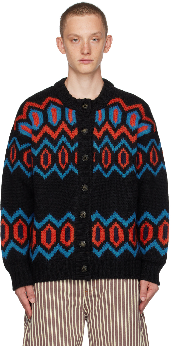 Pull Noir Épais Col V - Taille S - Marque Main Strip - Occasion Très Bon État