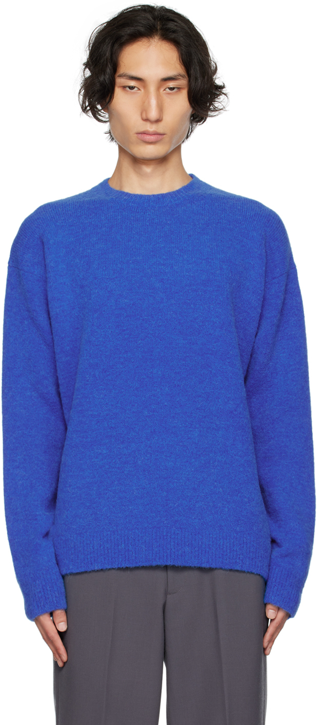 Rohe Blue Crewneck Sweater In 201 Lapiz Blue