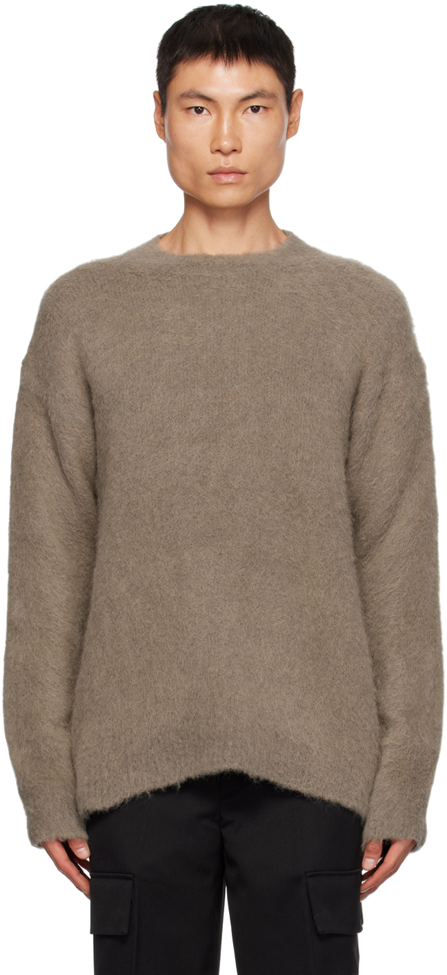 Róhe: Taupe Crewneck Sweater | SSENSE