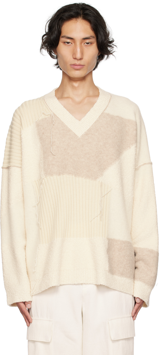 Rohe Off-white Patchwork Jumper In 376 Patchwork