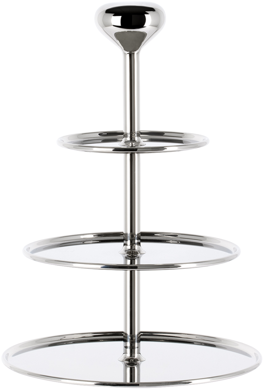 Georg Jensen Silver Alfredo Étagère Serving Stand In Silver