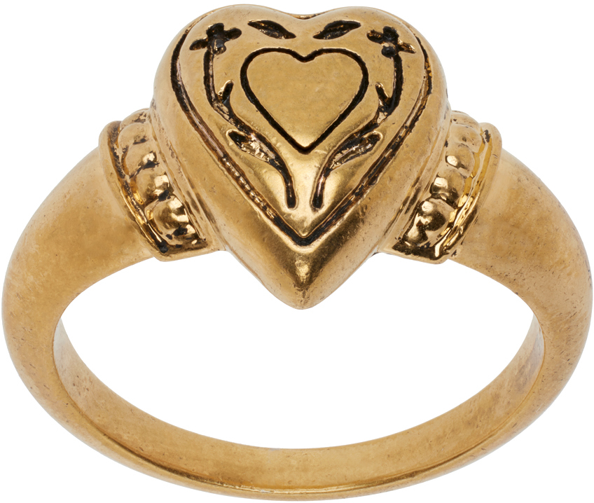 Gold Vintage Ring by Dsquared2 on Sale