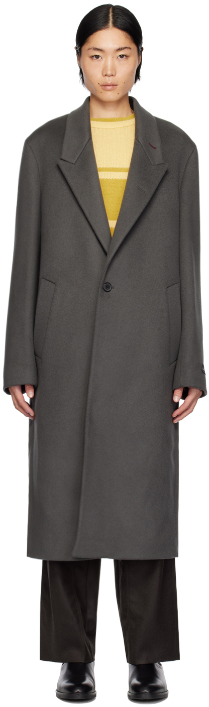 Paul Smith Grey Commission Edition Coat In 76 Greys