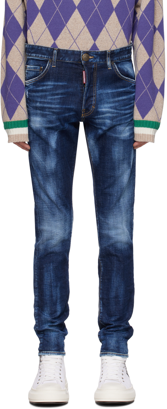 Dsquared2: Blue Cool Guy Jeans | SSENSE Canada