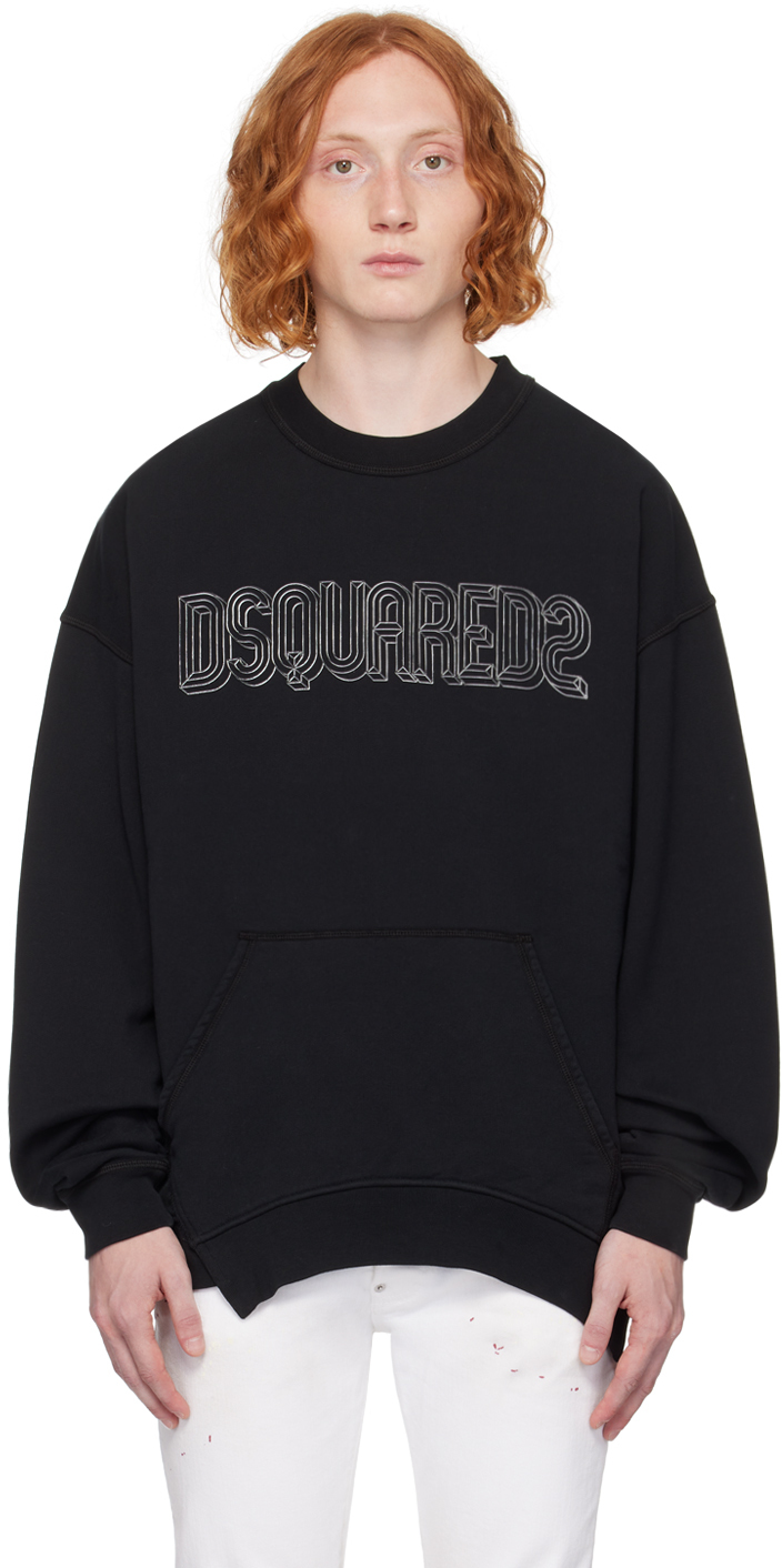 Black Bonded Sweatshirt