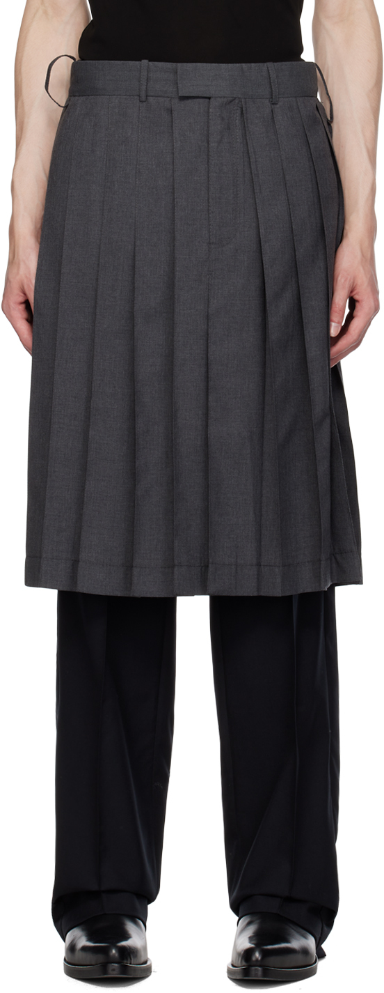 Situationist Gray Yaspis Edition Skirt In Grey