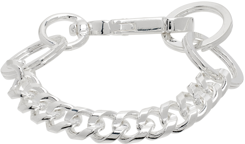Martine Ali Silver Curb Chain Bracelet