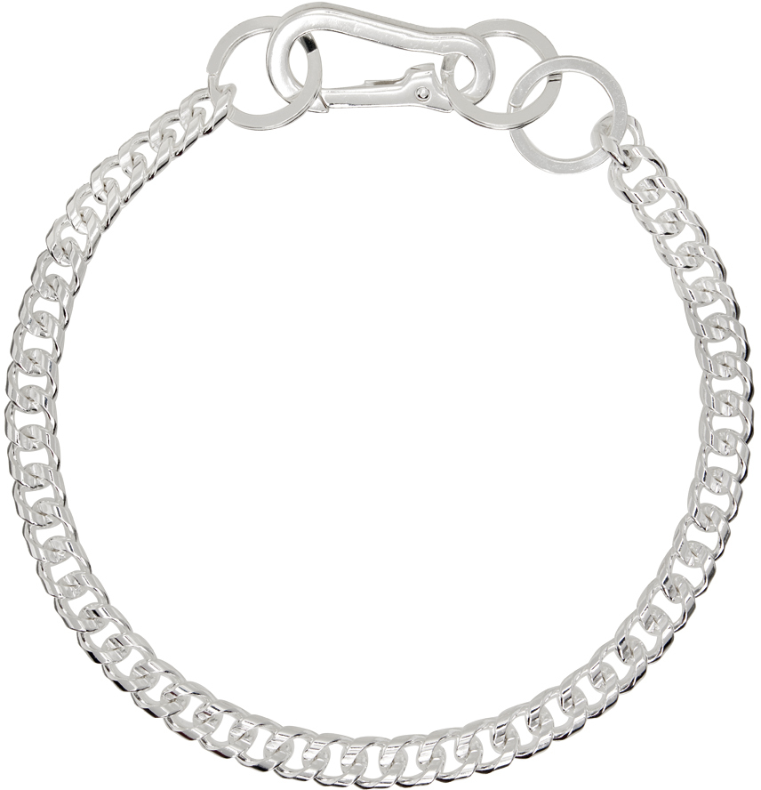 Martine Ali: Silver Curb Chain Necklace | SSENSE UK