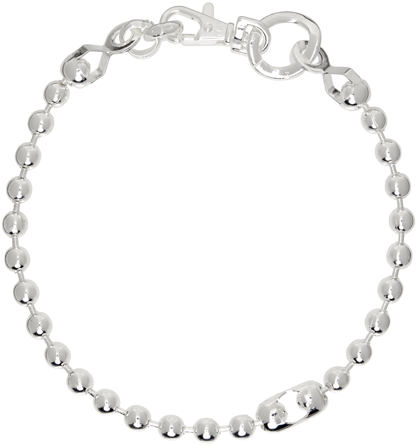 Martine Ali Silver Saidi Ball Chain Necklace | Smart Closet