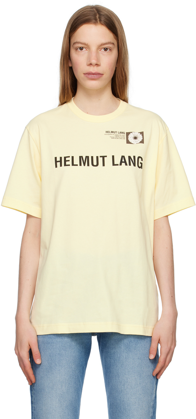 Helmut Lang Yellow Photo T-Shirt