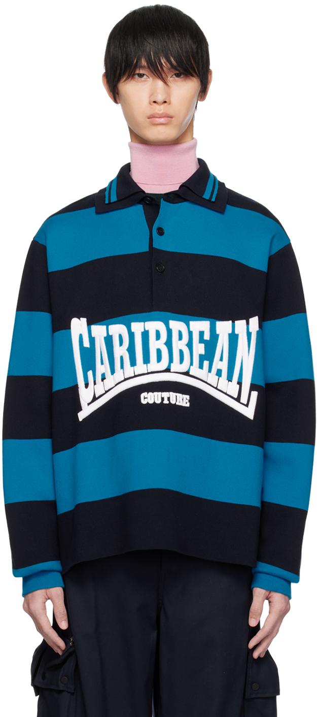 BOTTER NAVY 'CARIBBEAN COUTURE' POLO