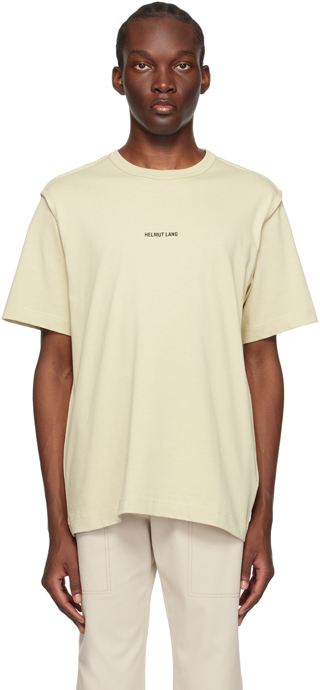 Helmut Lang Beige Inside Out T-Shirt