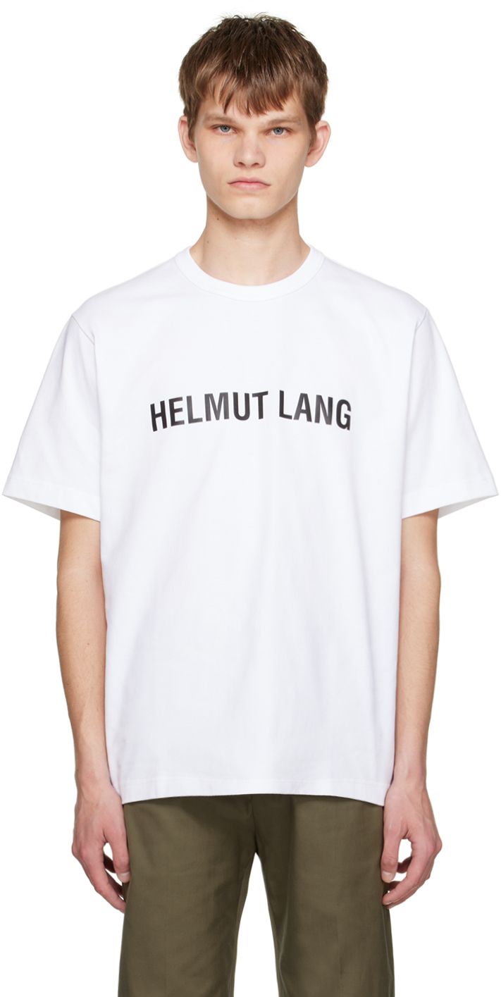 helumut lang レッド キャンペーン PR tシャツ Lトップス