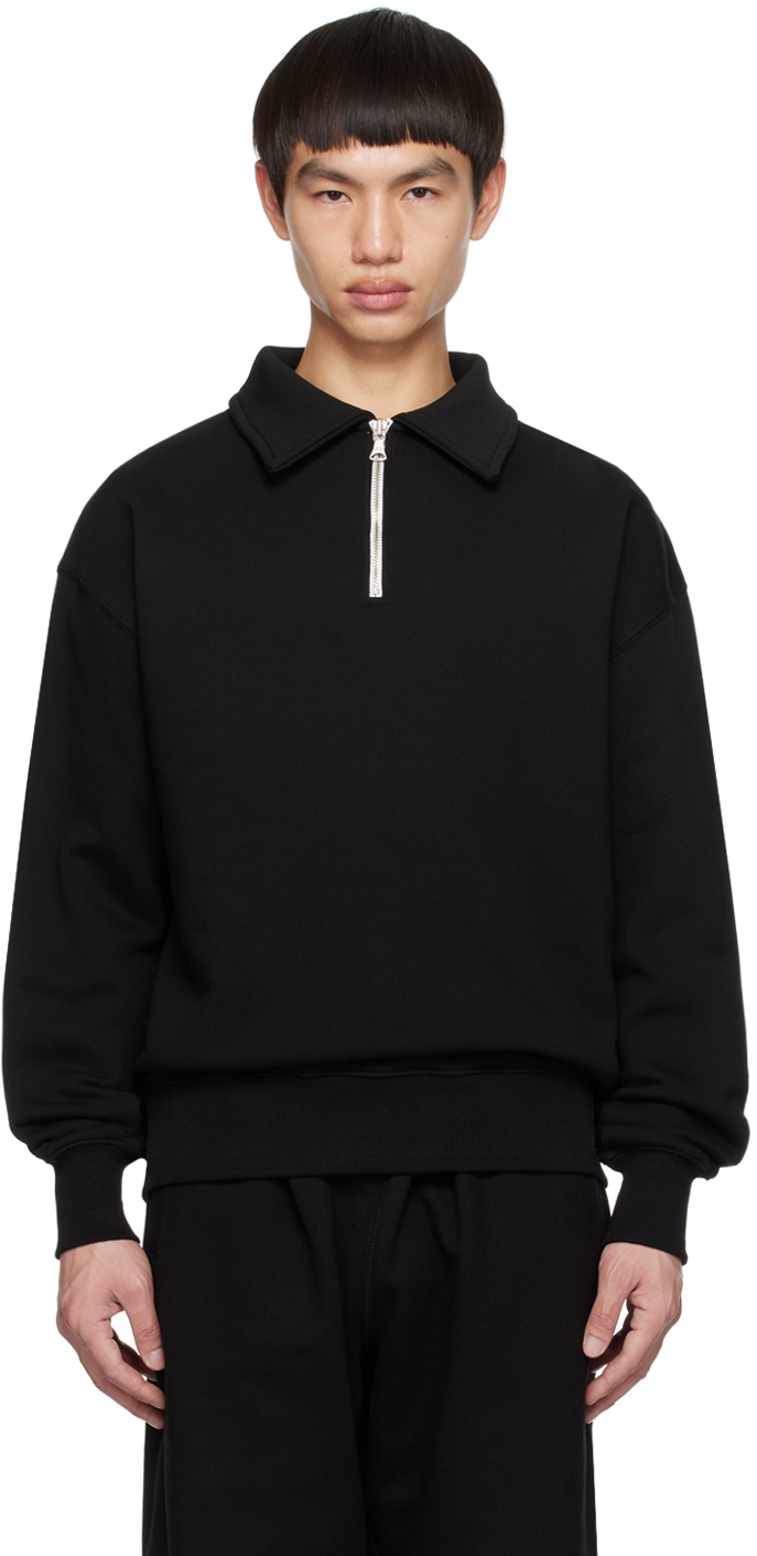 Uniform Bridge Black Half-zip Sweatshirt