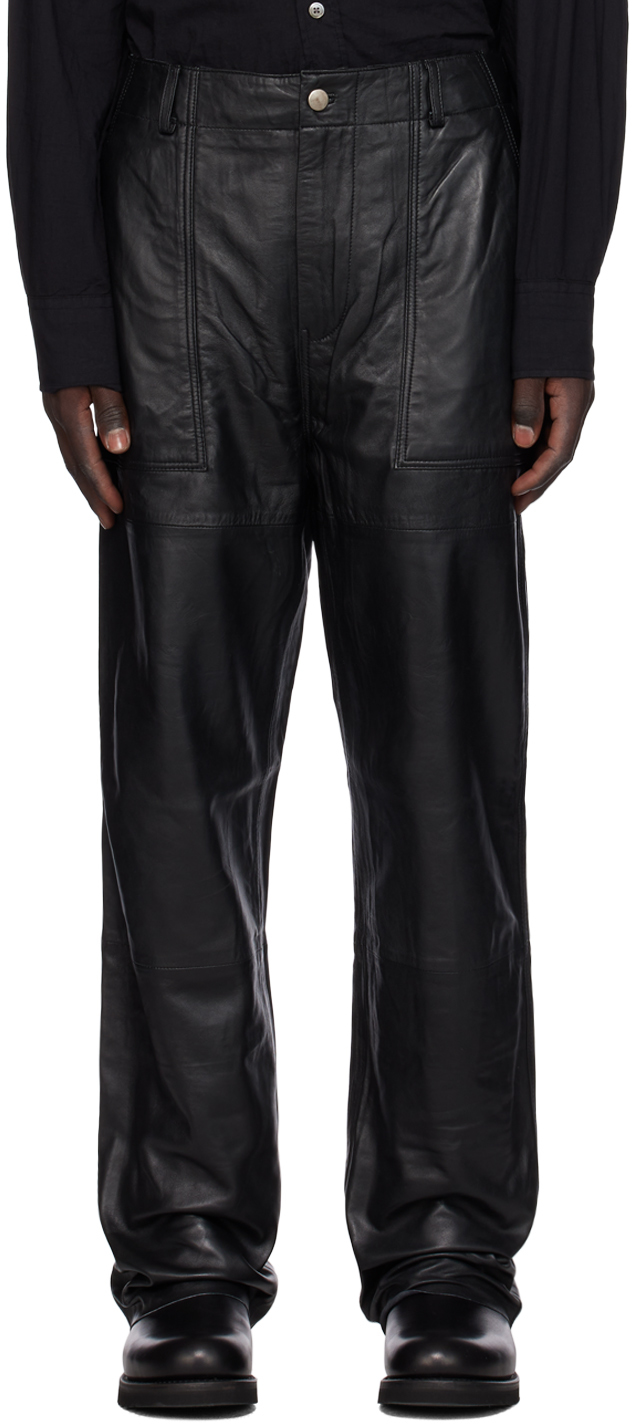 Black Presley Leather Pants