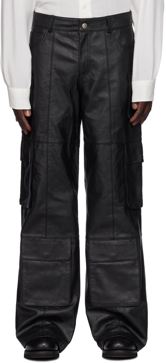 Black Prowess Leather Pants