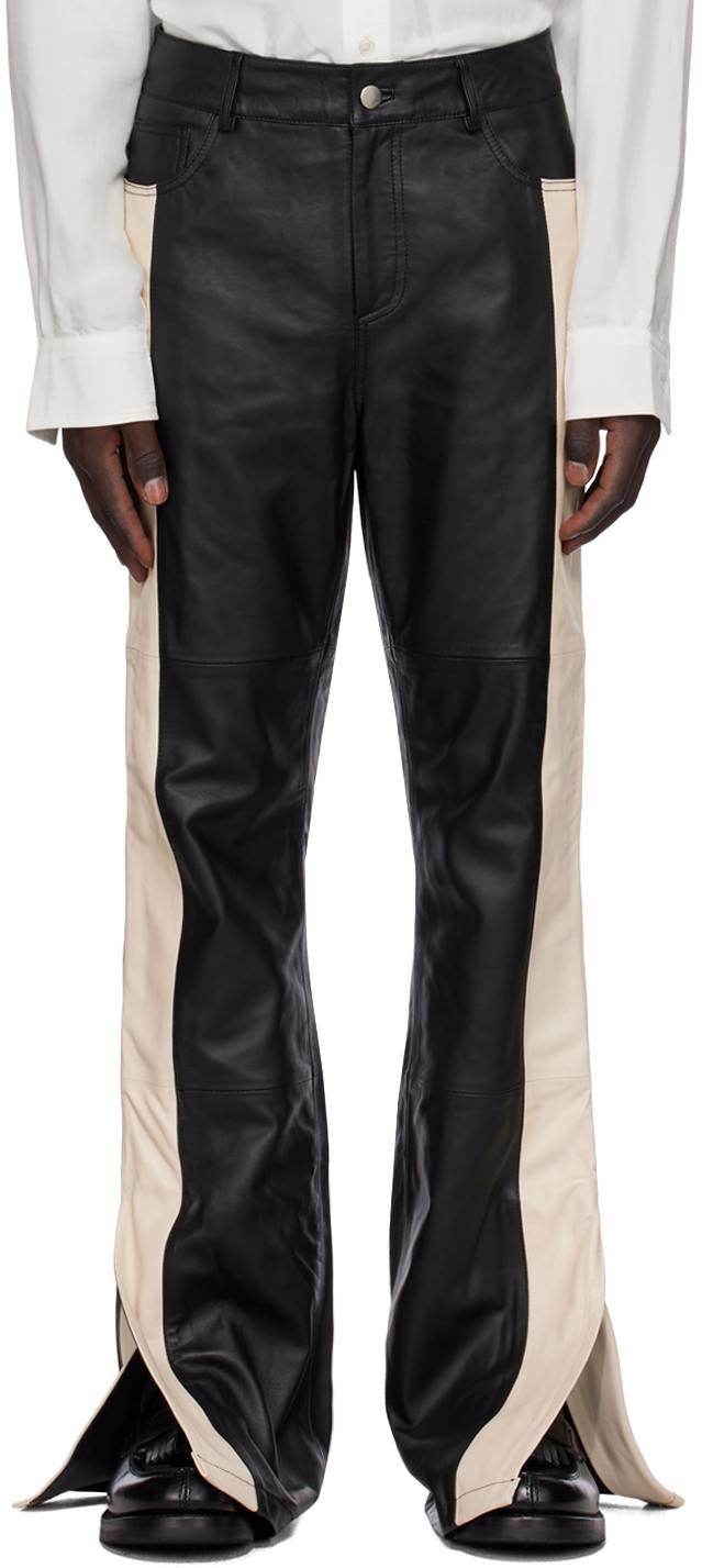 Deadwood: Black Prance Leather Pants | SSENSE