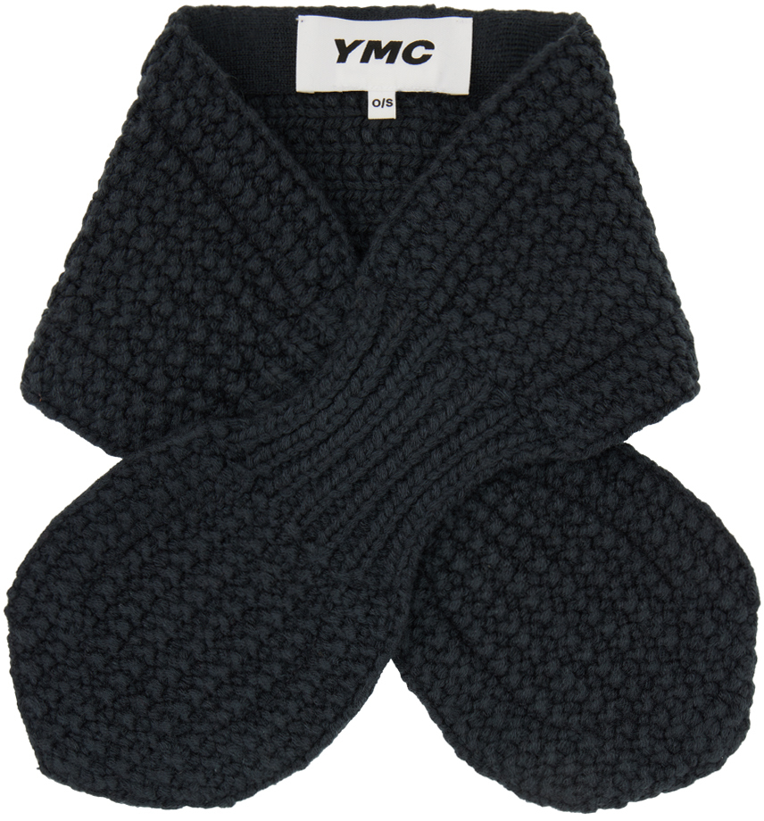 Ymc You Must Create Gray Slot Scarf In Grey