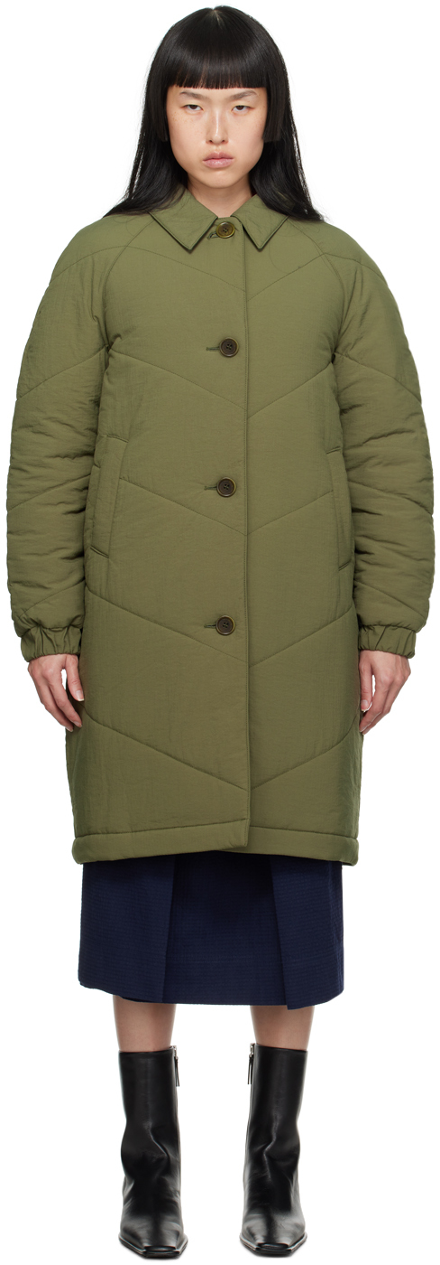 Ymc You Must Create Green Sgt. Rock Coat In 30-olive