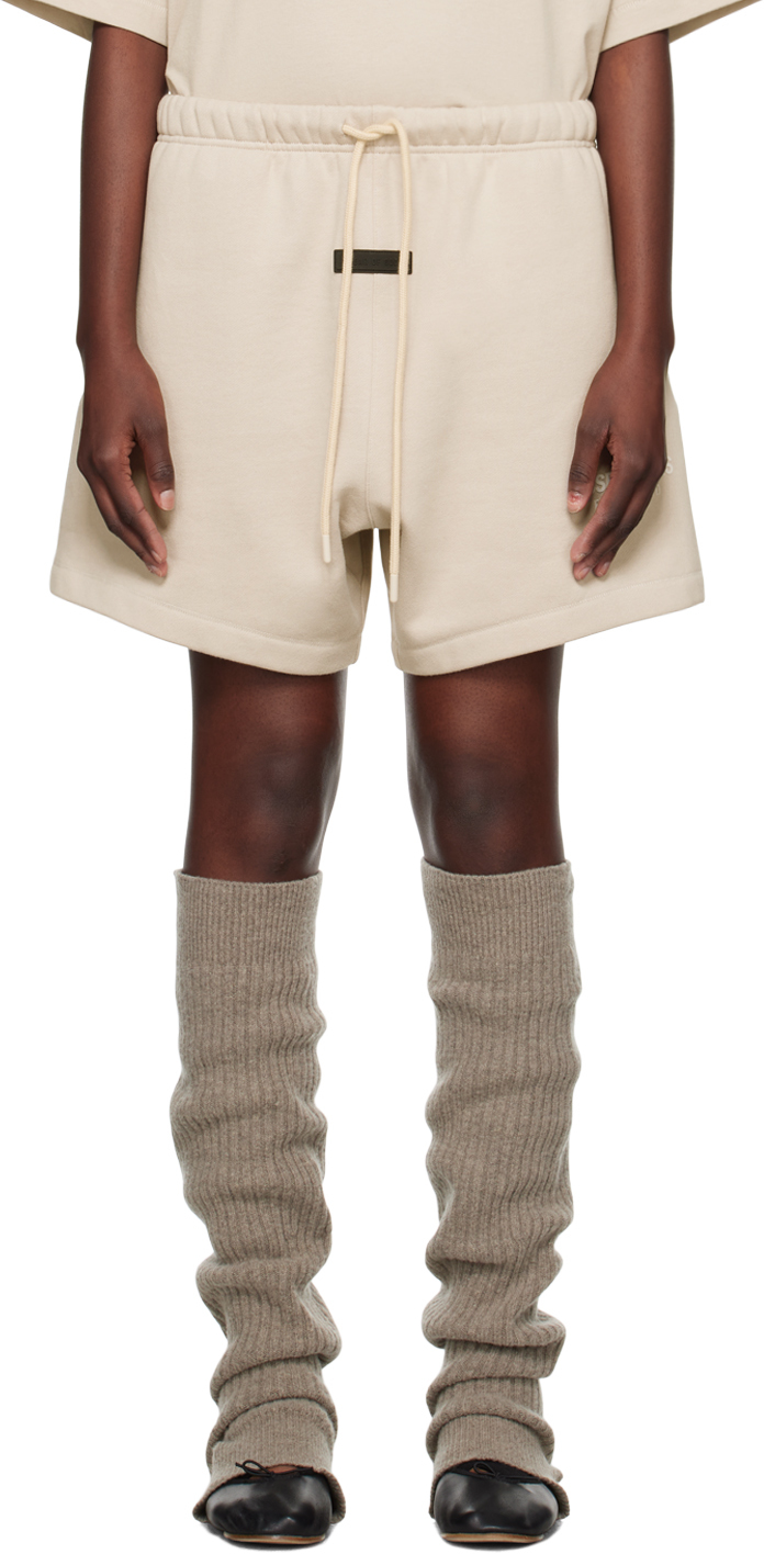 Taupe Drawstring Shorts