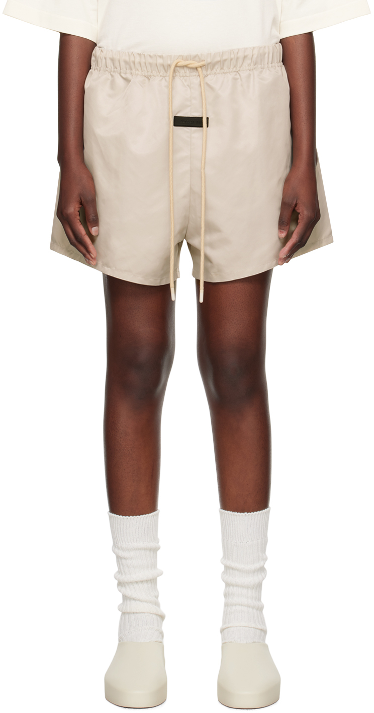 Taupe Drawstring Shorts