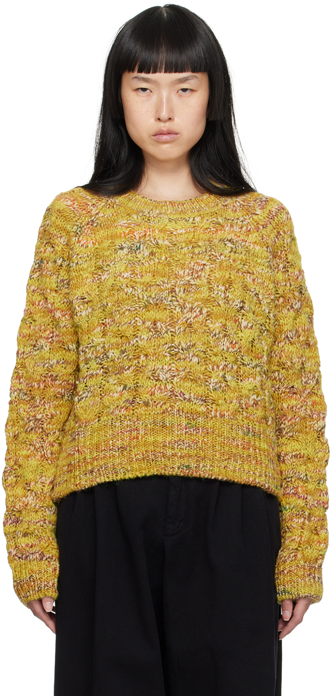 Ymc You Must Create Pez Chunky-knit Jumper In Yellow