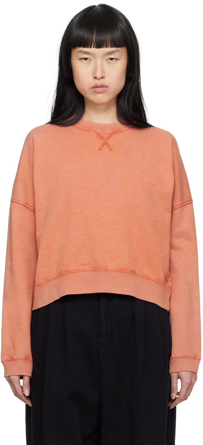 Ymc You Must Create Almost Grown Cotton Sweatshirt In 80-orange