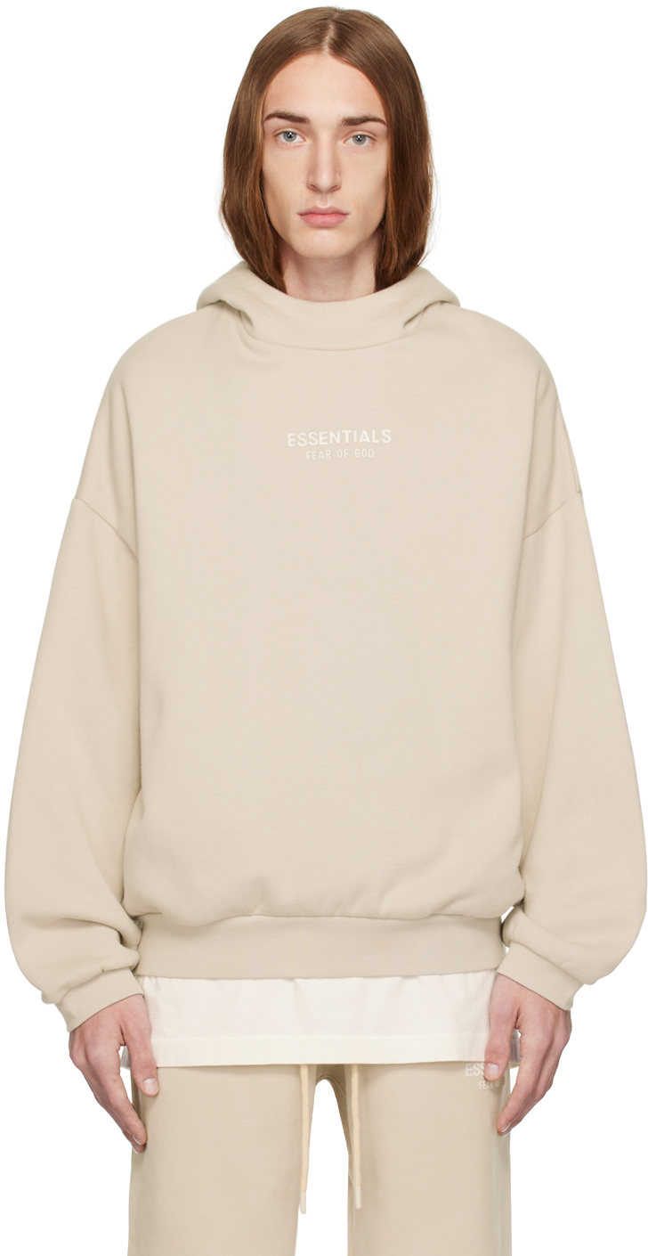 Fear of God ESSENTIALS: Taupe Bonded Hoodie