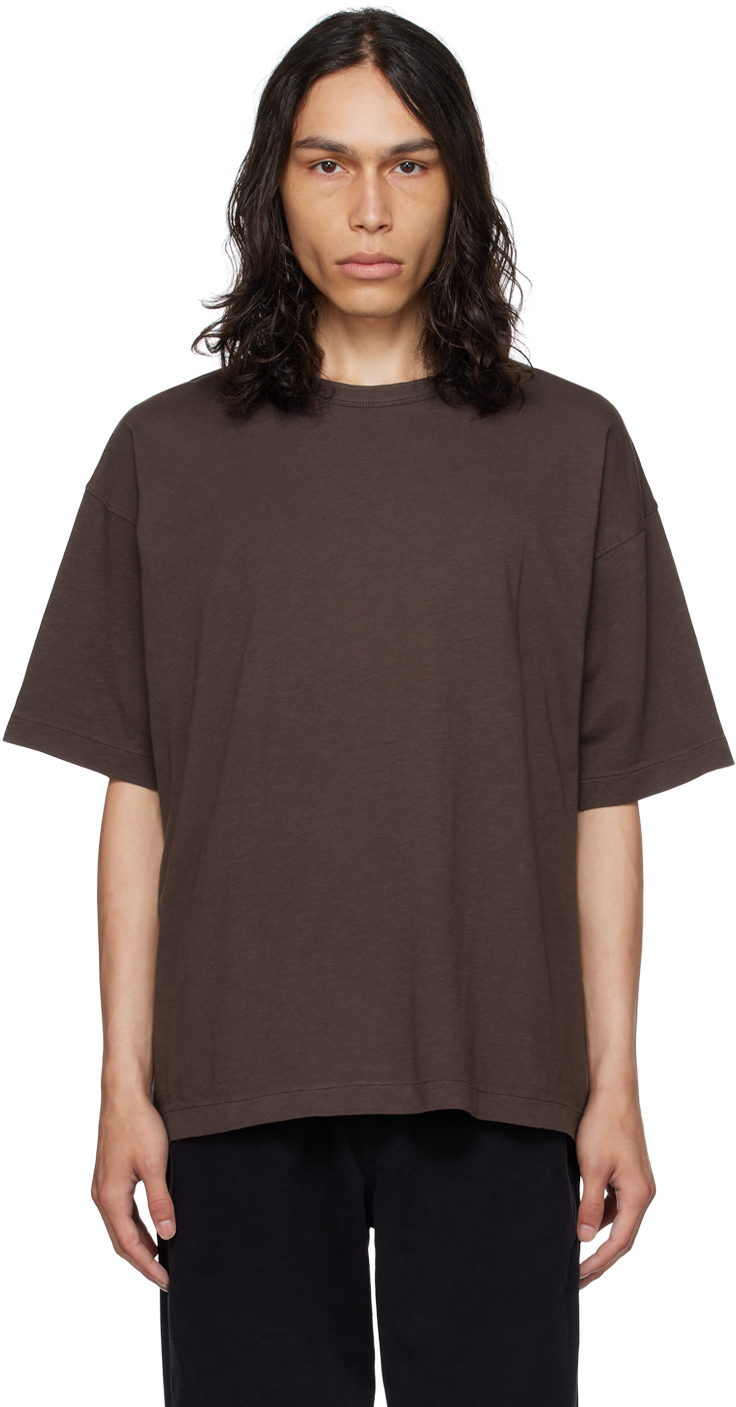 Brown Triple T-Shirt by YMC on Sale