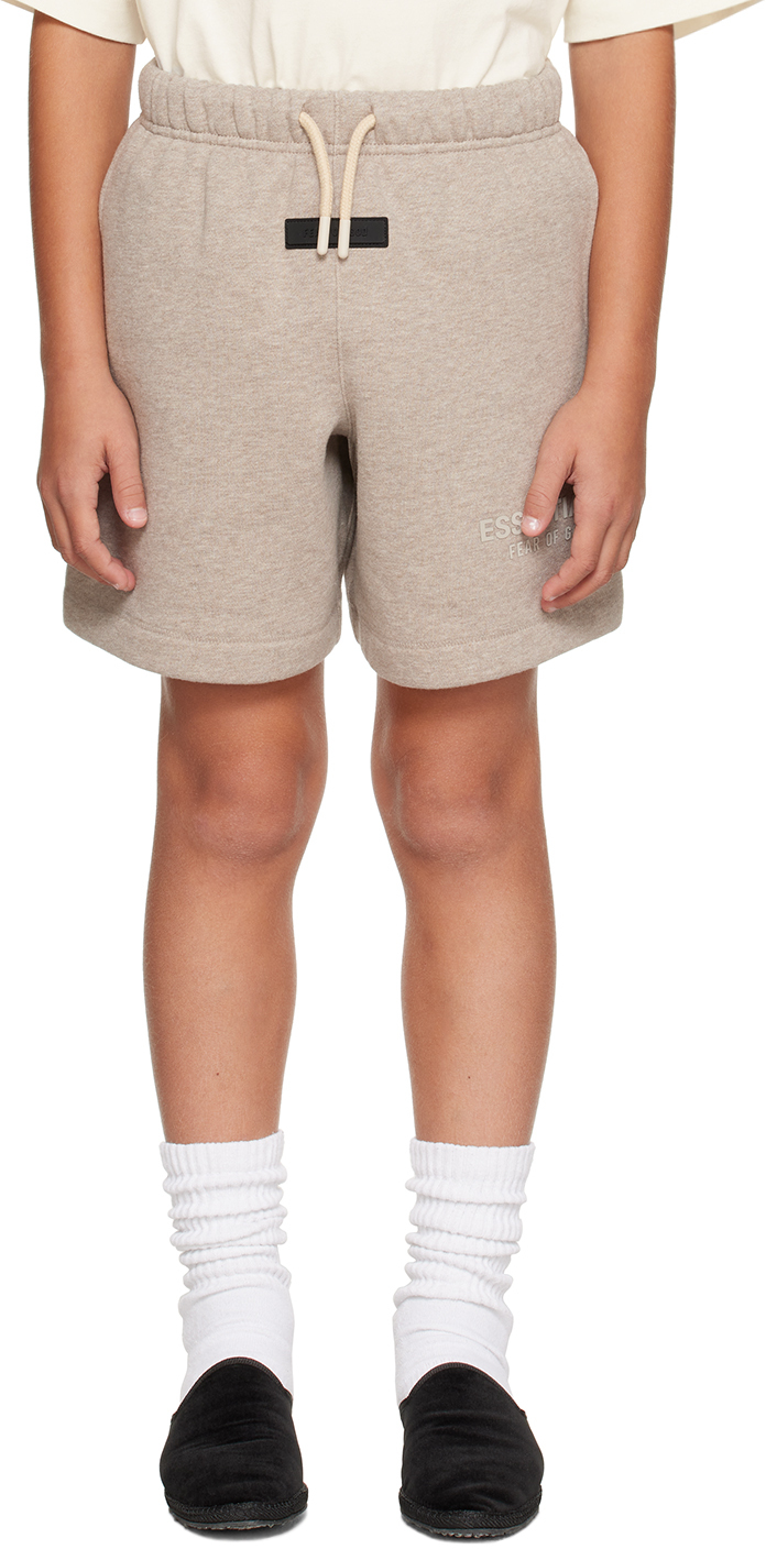 Kids Beige Drawstring Shorts by Fear of God ESSENTIALS | SSENSE Canada