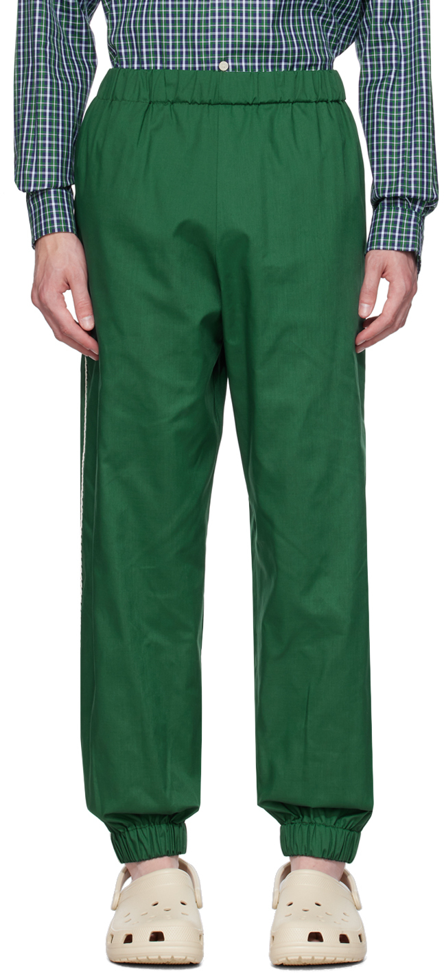 CHLOé NARDIN Green Piping Lounge Pants