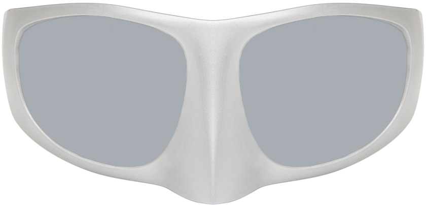SSENSE Exclusive Silver 'The Mask' Sunglasses