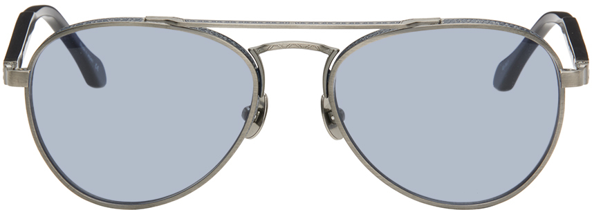 Gunmetal M3116 Sunglasses by Matsuda on Sale