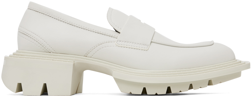 Untitlab White Reel Loafers