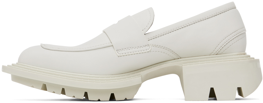 UNTITLAB WHITE REEL LOAFERS 