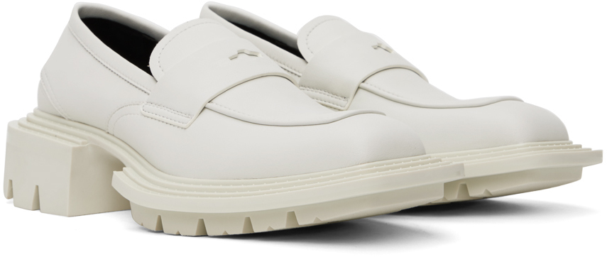 UNTITLAB WHITE REEL LOAFERS 