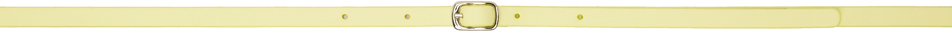 Maison Margiela Yellow Slim Belt In T3163 Lemon