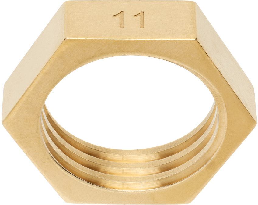 Gold Nut Thin Ring