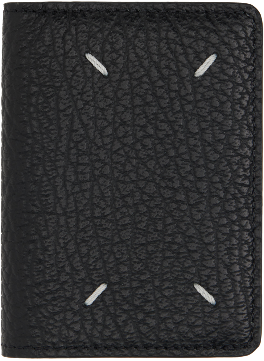 Maison Margiela Black Four Stitches Pocket Wallet In T8013 Black