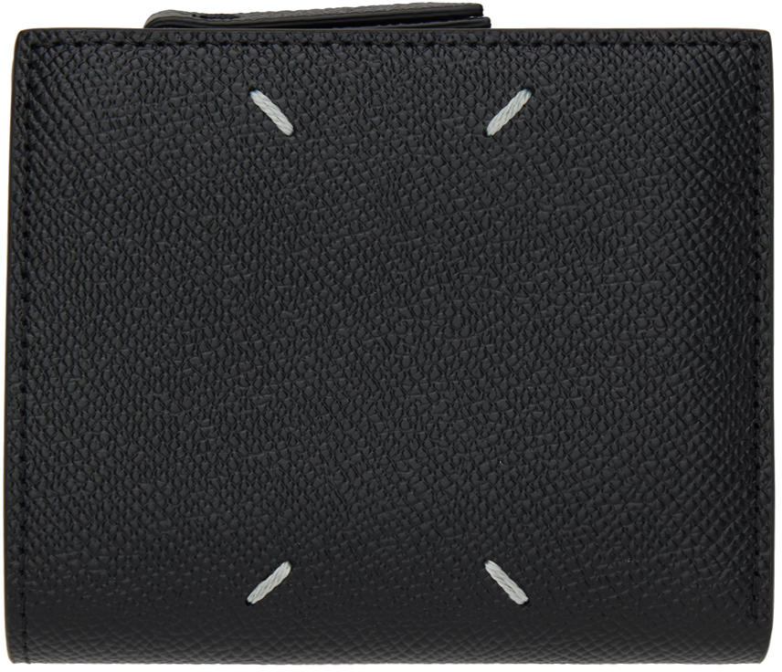 Maison Margiela: Black Four Stitches Wallet | SSENSE Canada