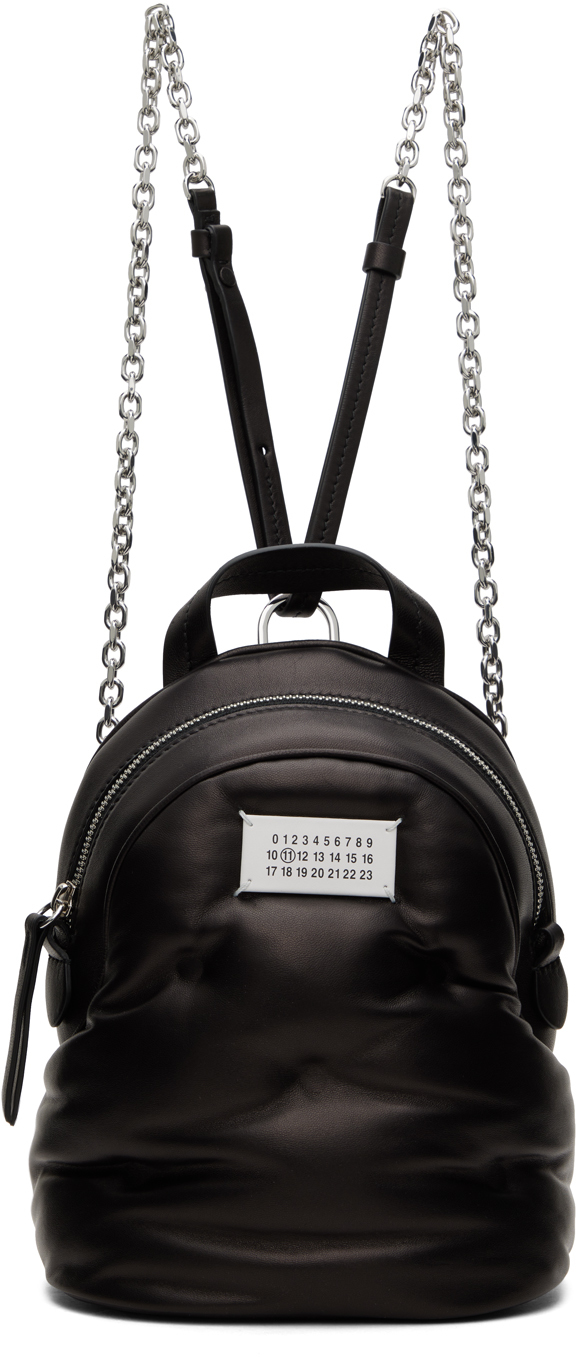 Maison Margiela: Black Glam Slam Backpack | SSENSE Canada