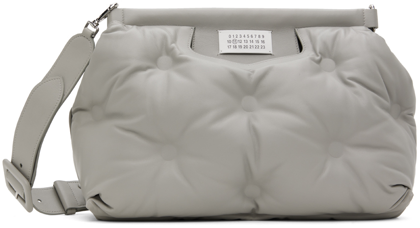 Maison Margiela Gray Medium Glam Slam Classique Bag