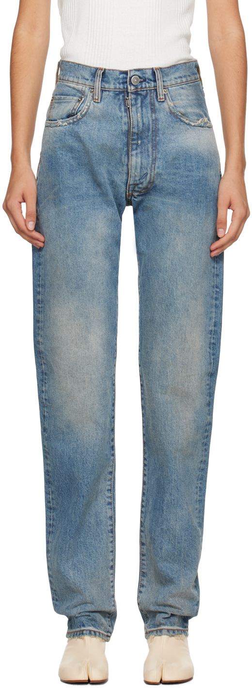 Blue Distressed Jeans