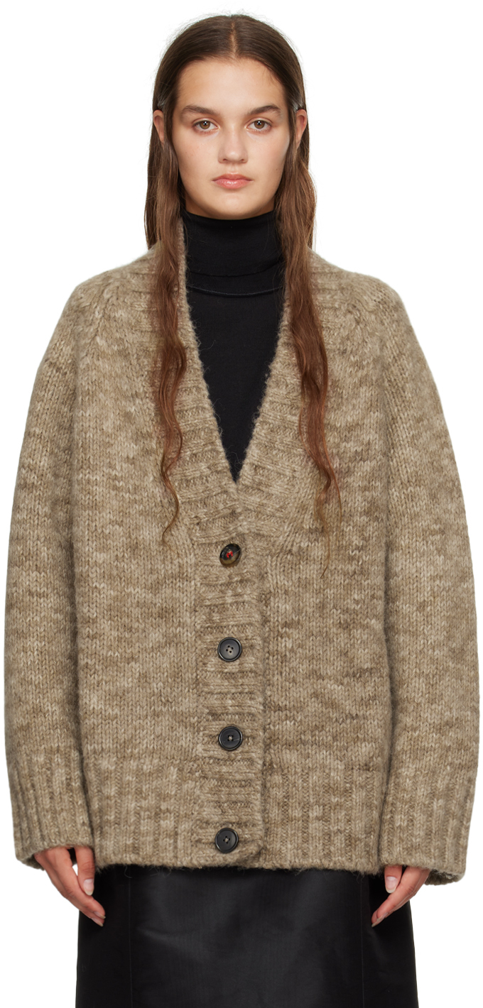 Maison Margiela Beige Buttoned Cardigan In 741m Col. 741m