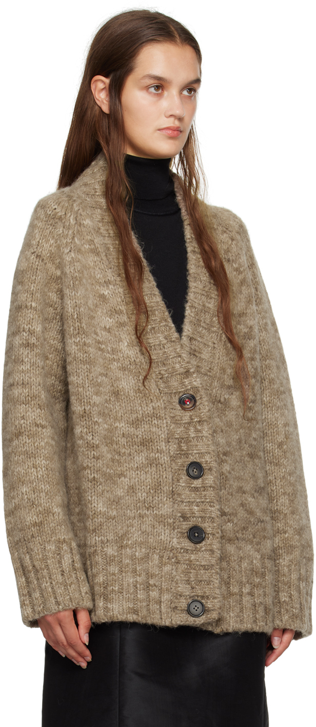 Maison Margiela Beige Buttoned Cardigan In 741m Col. 741m