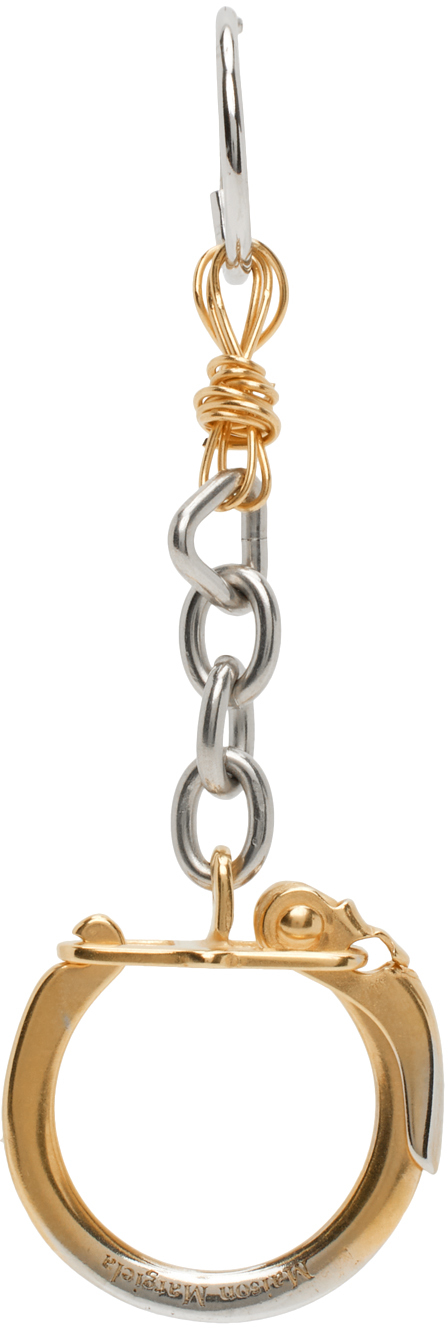 Maison Margiela Curb-Chain Drop Earrings - Gold