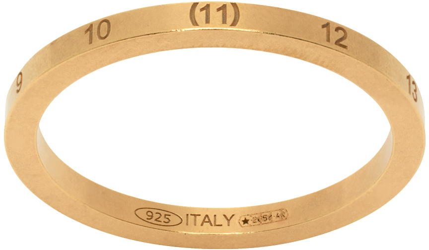 Maison Margiela Gold Numerical Ring | Smart Closet