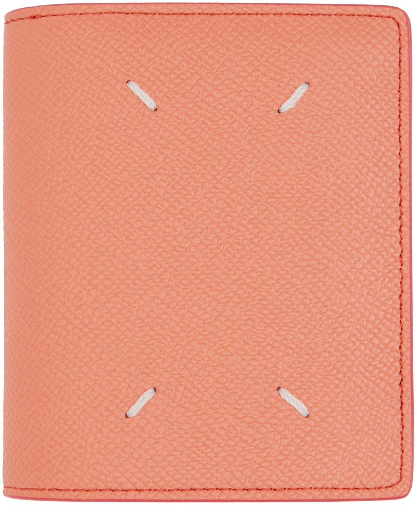 Maison Margiela Orange Four Stitches Wallet In T4176 Melon
