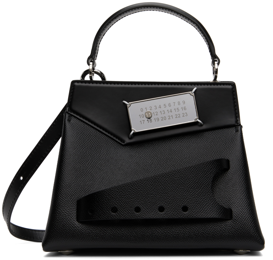 Maison Margiela: Black Small Snatched Bag | SSENSE Canada